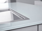 GROHE K1000 1 Bowl Inset Kitchen Sink & Drainer in Stainless Steel Finish with GROHE Whisper Insulation & Angular Diamond Base