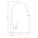 Abode Althia Mixer Pull Out Kitchen Tap