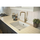 Abode Hex Kitchen Mixer Tap with Hexagon Style Dual Levers & Stylish Industrial Design