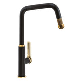 Abode Hex Single Lever Pull Out U-Spout Kitchen Mixer Tap