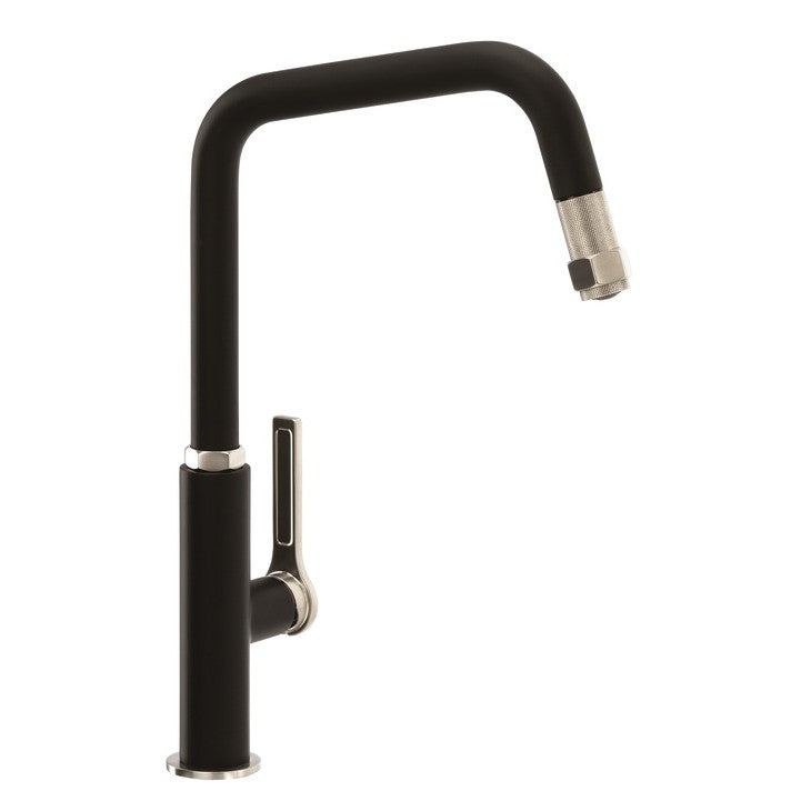 Abode Hex Single Lever Pull Out U-Spout Kitchen Mixer Tap
