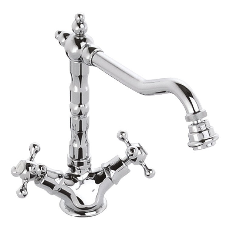 Abode Melford Dual Lever Country Style Kitchen Mixer Tap