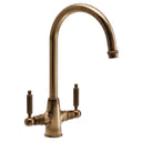 Abode Ornate Dual Lever C-Spout Kitchen Mixer Tap
