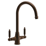 Abode Ornate Dual Lever C-Spout Kitchen Mixer Tap