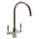 Abode Ornate Dual Lever C-Spout Kitchen Mixer Tap