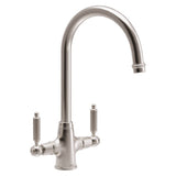 Abode Ornate Dual Lever C-Spout Kitchen Mixer Tap