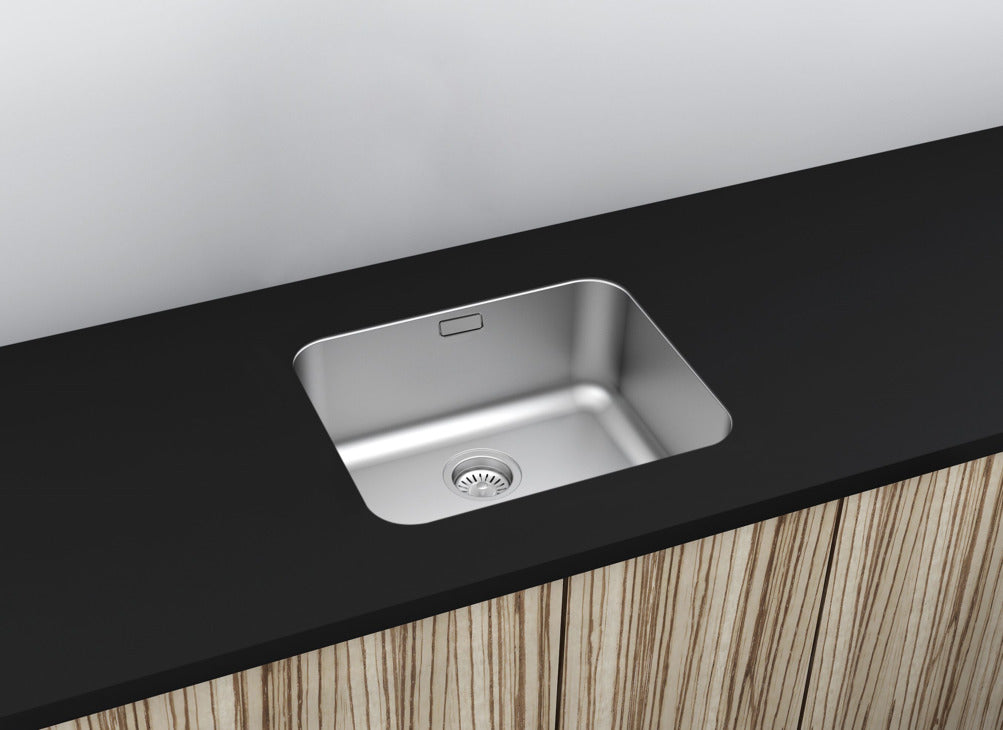 Häfele Christina Single Bowl Kitchen Sink For 500mm Cabinet in Stainless Steel
