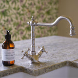 Abode Melford Dual Lever Country Style Kitchen Mixer Tap