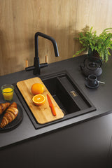 Abode Synchronist One And Quarter Bowl Kitchen Sink in Composite