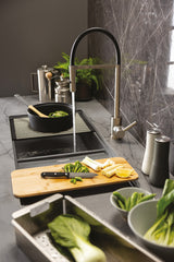 Abode Synchronist One And Quater Bowl Kitchen Sink in Composite