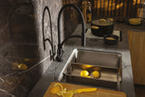 Abode System Sync Single Bowl Kitchen Sink in Stainless Steel