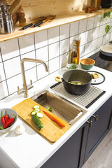 Abode System Sync Single Bowl Kitchen Sink in Stainless Steel