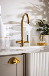 Abode Ornate Dual Lever C-Spout Kitchen Mixer Tap