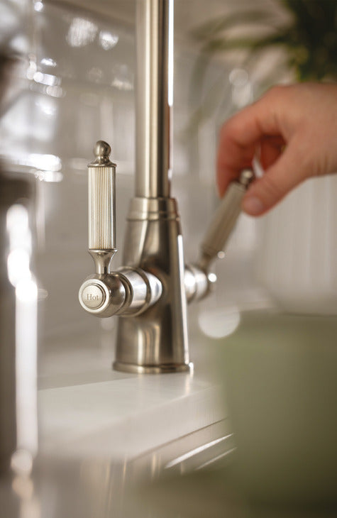 Abode Ornate Dual Lever C-Spout Kitchen Mixer Tap
