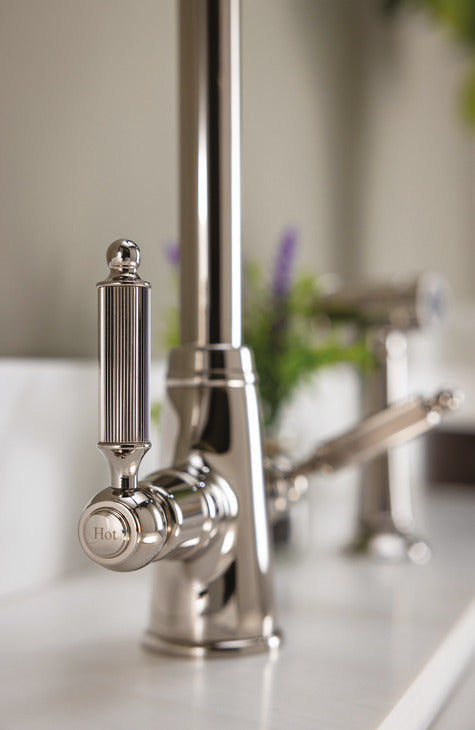 Abode Ornate Dual Lever C-Spout Kitchen Mixer Tap