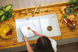 Abode Sandon Ceramic 1.75 Bowl Kitchen Sink in White