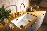 Abode Sandon Ceramic 1.75 Bowl Kitchen Sink in White