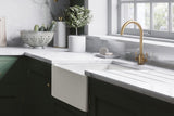 Rangemaster Belfast Single Bowl Fireclay Ceramic White Kitchen Sink
