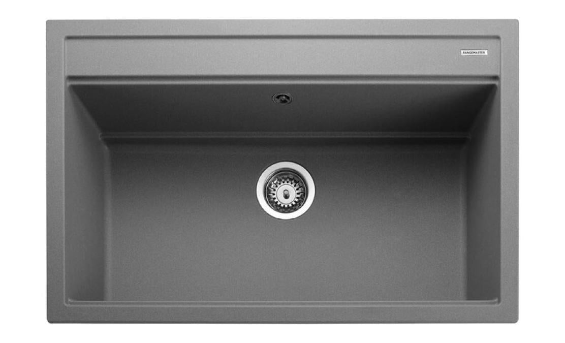 Rangemaster Prato Inset Mount Single Bowl Granite Kitchen Sink