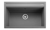 Rangemaster Prato Inset Mount Single Bowl Granite Kitchen Sink