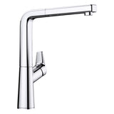 BLANCO Avona-S Single Lever Kitchen Mixer Tap with Pull-Out Spray in Chrome