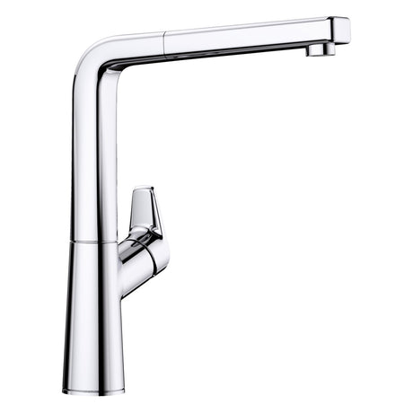 BLANCO Avona-S Single Lever Kitchen Mixer Tap with Pull-Out Spray in Chrome