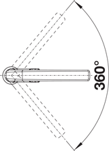 BLANCO Avona Single Lever Kitchen Mixer Tap Technical Drawing