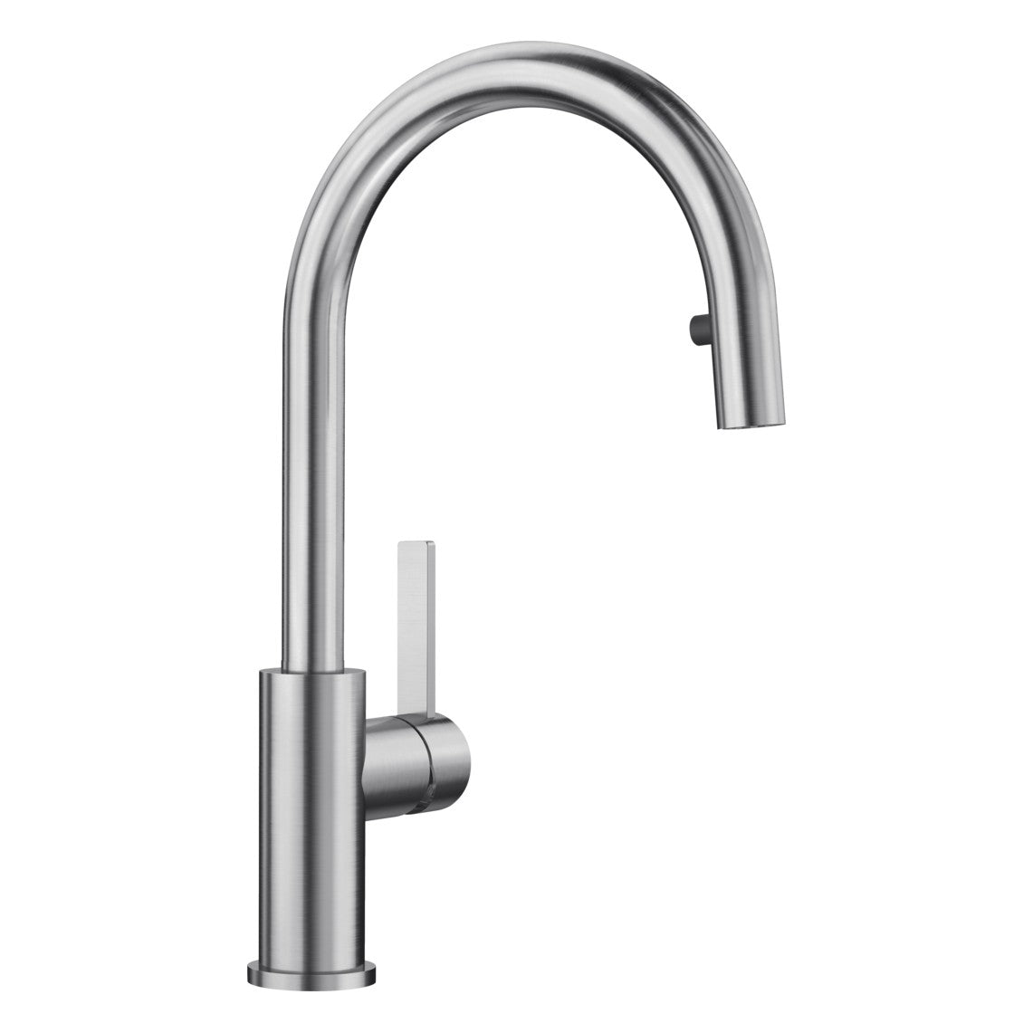 BLANCO Candor S Single Lever Kitchen Mixer Tap with Pull Out Spray in Brushed Stainless Steel