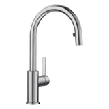 BLANCO Candor S Single Lever Kitchen Mixer Tap with Pull Out Spray in Brushed Stainless Steel