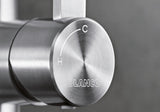 BLANCO Candor Eco Single Lever Kitchen Mixer Tap Hot and Cold Handle Marking Close-Up