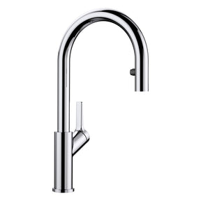 BLANCO Carena-S Vario Single Lever Kitchen Mixer Tap with Pull Out Spray in Chrome