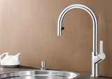 BLANCO Carena-S Vario Single Lever Kitchen Mixer Tap with Pull Out Spray Pull-Out Spray over a Round Sink