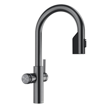 BLANCO Choice Icona-C Filter Mixer Tap with Pull-Out Spray in Satin Dark Steel
