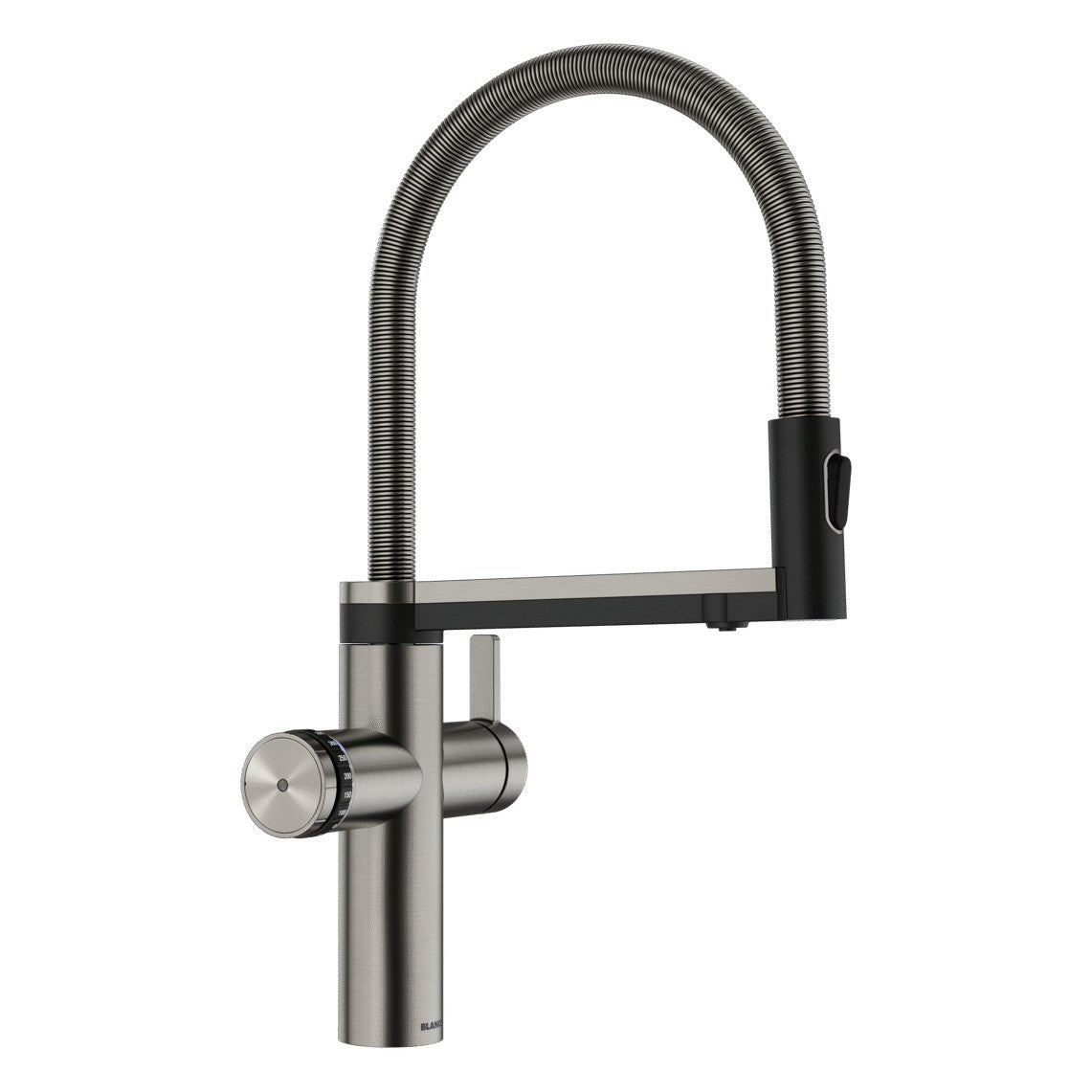 BLANCO Choice Icona Filter Kitchen Tap with Boiling & Sparkling Water in Satin Platinum