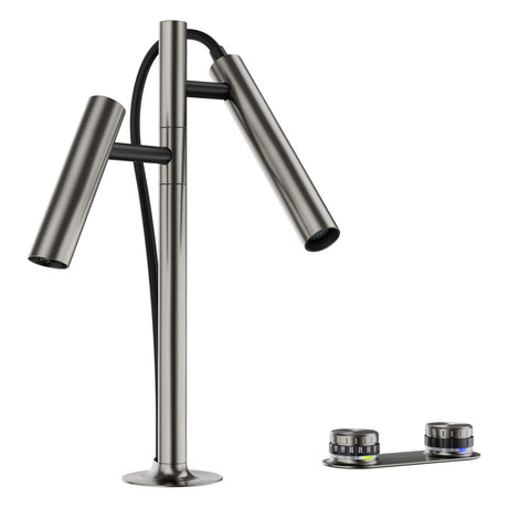 BLANCO Choice Luneoo-S Filter Kitchen Mixer Tap with Pull Out Spray in Satin Platinum