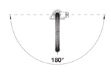 BLANCO Culina S II Mini Semi-Pro Single Lever Kitchen Mixer Tap with Pull-Out Spray Swivel Rotation