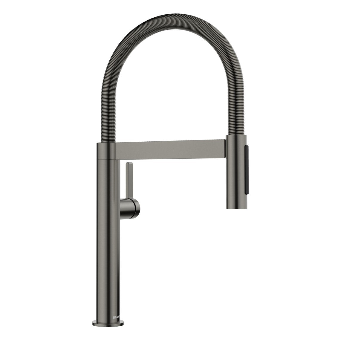 BLANCO Culina S II Mini Semi-Pro Single Lever Kitchen Mixer Tap with Pull-Out Spray in Satin Dark Steel