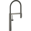 BLANCO Culina S II Single Lever Kitchen Mixer Tap with Pull Out Spray in Satin Dark Steel