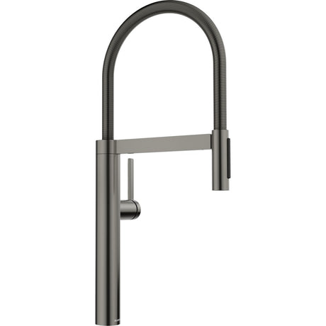 BLANCO Culina S II Single Lever Kitchen Mixer Tap with Pull Out Spray in Satin Dark Steel