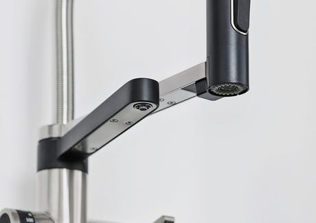 BLANCO Evol-S Pro Filter Filtered Water Kitchen Tap Filtered Water Outlet and Spray Head Close-Up