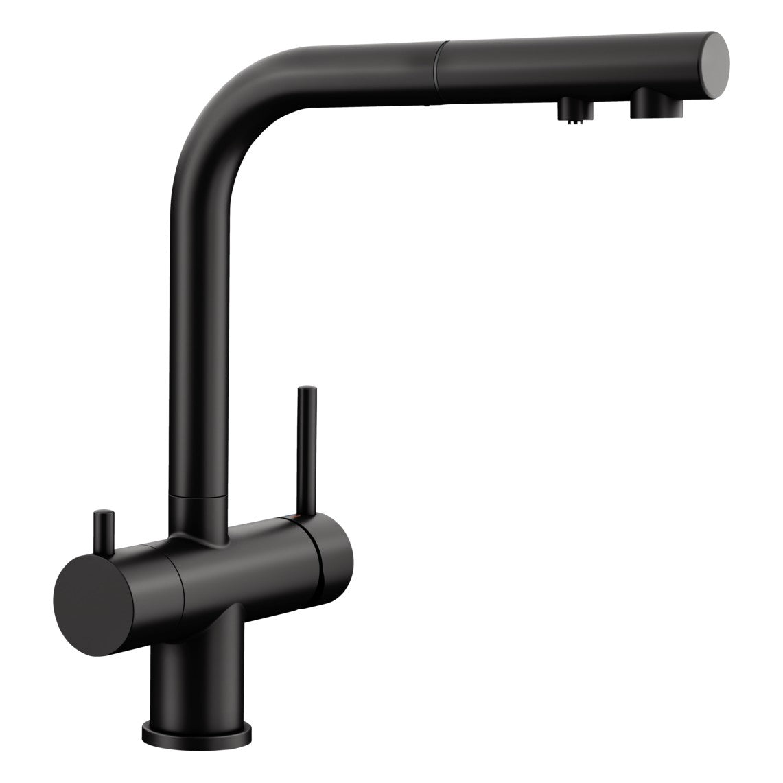 BLANCO Fontas-S II Single Lever Filter Kitchen Mixer Tap with Pull-Out Spray in Black Matt