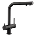 BLANCO Fontas-S II Single Lever Filter Kitchen Mixer Tap with Pull-Out Spray in Black Matt