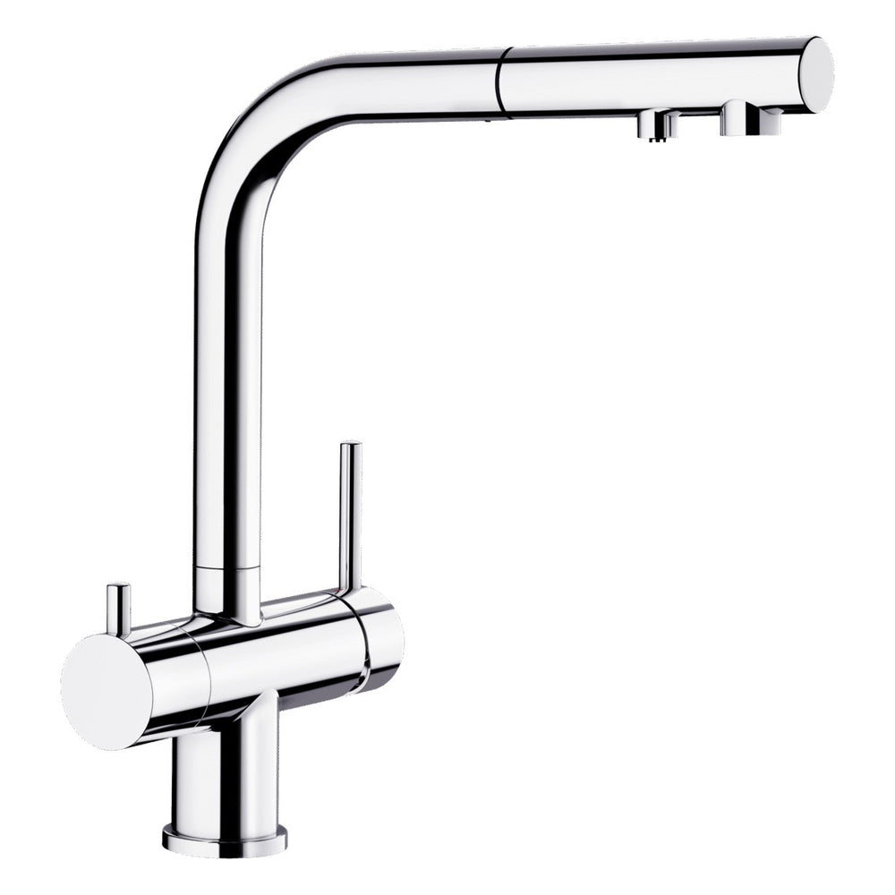 BLANCO Fontas-S II Single Lever Filter Kitchen Mixer Tap with Pull-Out Spray in Chrome