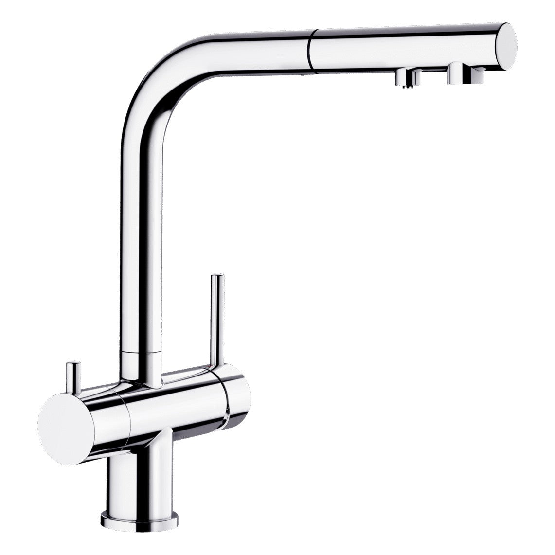BLANCO Fontas-S II Single Lever Filter Kitchen Mixer Tap with Pull-Out Spray in Chrome