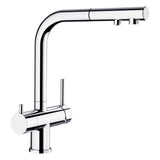 BLANCO Fontas-S II Single Lever Filter Kitchen Mixer Tap with Pull-Out Spray in Chrome