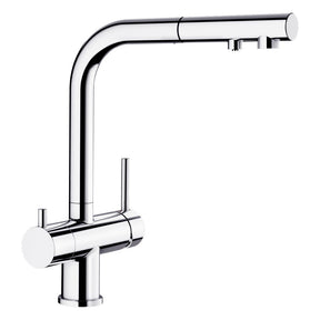 BLANCO Fontas-S II Single Lever Filter Kitchen Mixer Tap with Pull-Out Spray in Chrome