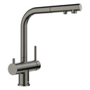 BLANCO Fontas-S II Single Lever Filter Kitchen Mixer Tap with Pull-Out Spray in Satin Dark Steel