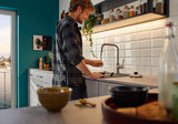 BLANCO Jandora S Single Lever Kitchen Mixer Tap with Pull Out Spray in a Kitchen Setting in Use