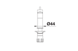 BLANCO Kano-S Single Lever Kitchen Mixer Tap with Pull-Out Spray Side View with Lever