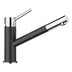 BLANCO Kano Single Lever Kitchen Mixer Tap in Black/Chrome